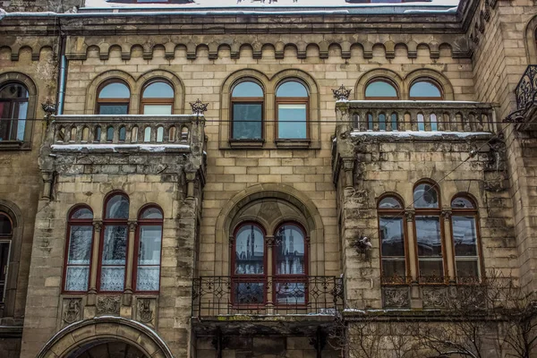 Taudis Hiver Bâtiment Pauvre Dans Quartier Ghetto — Photo