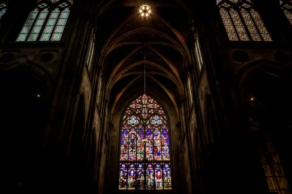 Критий Votivkirche Собор Відні Столиці Австрії — стокове фото