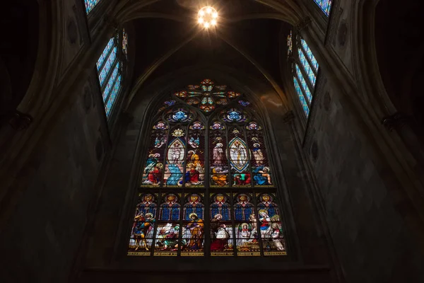 Catedral Votivkirche Interior Viena Capital Áustria — Fotografia de Stock