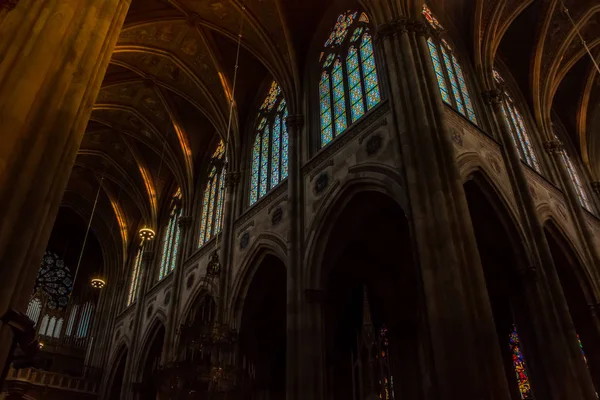 Vnitřní Votivkirche Katedrála Vídni Hlavní Město Rakouska — Stock fotografie