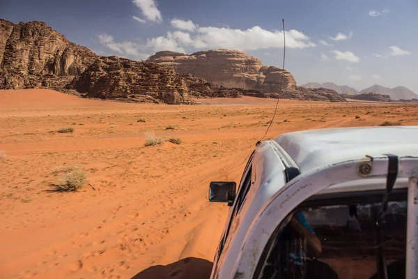 desert car tour touristic attraction tip travel photography for some tourism agency wallpaper or poster, Wadi Rum Middle East Jordan heritage site destination place