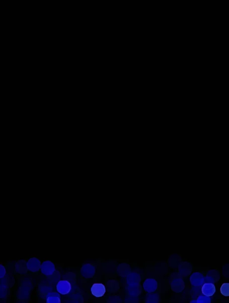 Вертикальный Простой Баннер Рисунок Синий Боке Черный Фон Пустое Пространство — стоковое фото