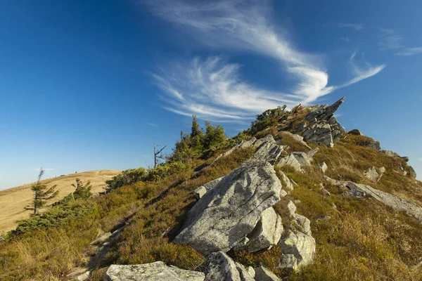 Живописные Скалистые Горные Хребты Вершине Североамериканского Пейзажа Пейзаж Вид Осенью — стоковое фото