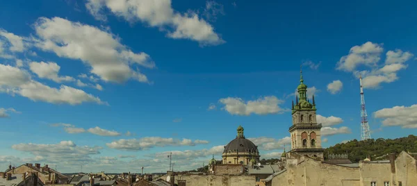 Ukrayna Avrupa Nın Eski Şehri Lviv Ukrayna Nın Tarihi Manzarası — Stok fotoğraf
