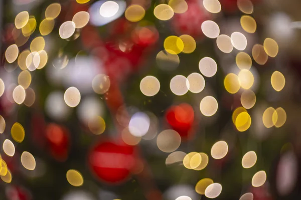 Guirnalda Abstracta Árbol Navidad Luces Coloridos Círculos Bokeh Iluminación Las — Foto de Stock