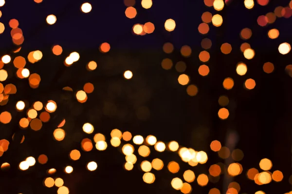 Неориентированный золотой боке абстрактная праздничная картина темный фон Святого Валентина концепция зимних праздников — стоковое фото