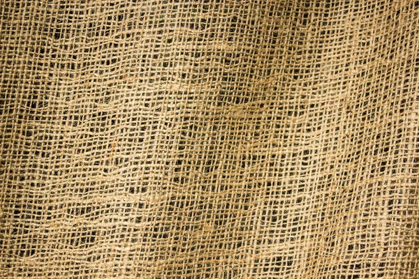 Macro close up of linen textile fabric material simple background textured surface copy space for your text — Stock Photo, Image