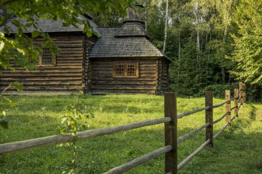 wooden church old architecture religion building park outdoor garden spring time nature environment