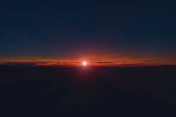 Majestätische Abstrakte Sonnenuntergang Landschaft Tapete Muster Dämmerung Bild Dunkelblau Und — Stockfoto