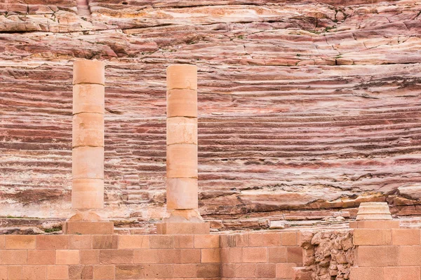 Starověké Pilíře Řím Říše Starožitné Architektury Zřícenina Fórum Budova Dědictví — Stock fotografie