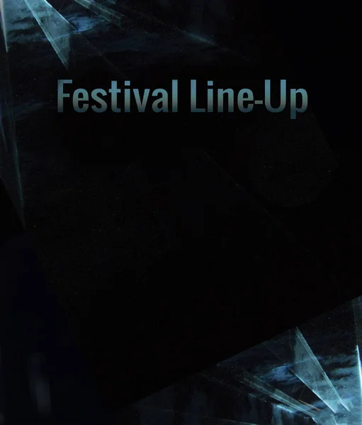 Musica Festival Night Club Line Programma Poster Modello Concetto Carta — Foto Stock