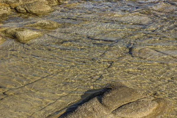 North European Cold Shallow Water Stone Coast Line Local Nature — стоковое фото