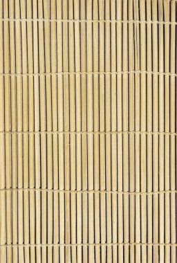 Klasik bambu halısı ahşap arkaplan nesnesi Suşi dikey resim için Asya tarzı basit kalıp konsept kopyalama alanı burada metin için