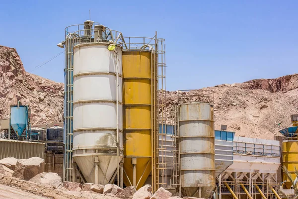 desert mine quarry factory abandoned industrial object pollution global warming and climate changes concept outdoor photography in Middle East region