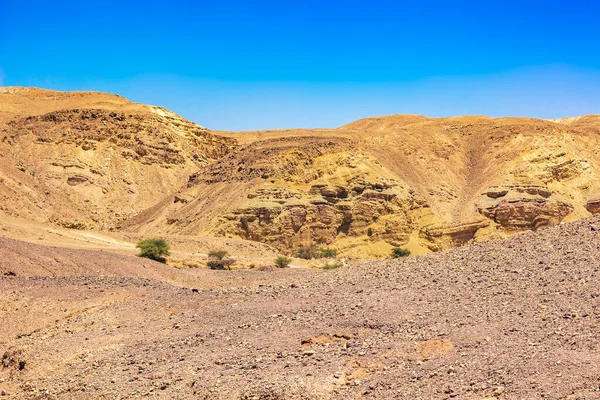 Desierto Rocoso Paisaje Residuos Tierra Seco Calentamiento Vista Panorámica Suelo —  Fotos de Stock