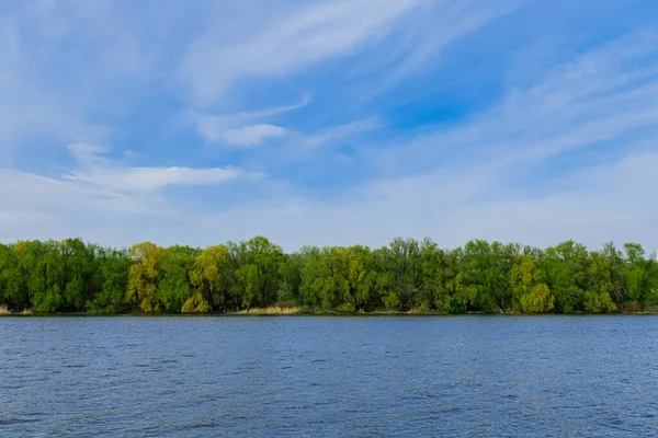 Ecology Green Nature Scenic View Water Park Trees Blue Sky — Φωτογραφία Αρχείου