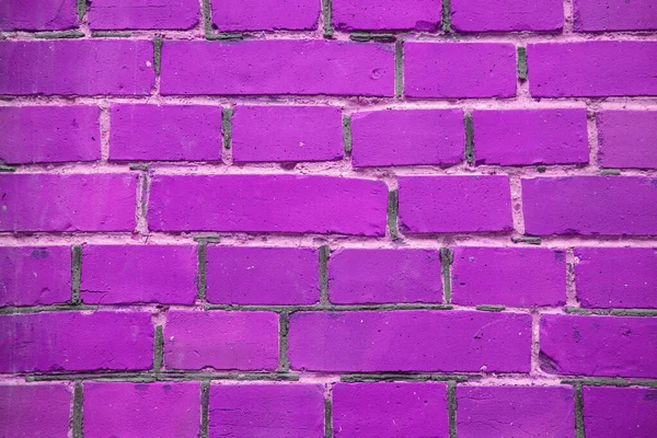 Brick Grunge Wall Trendy Magenta Color Painter Textured Background Surface — Stock Photo, Image