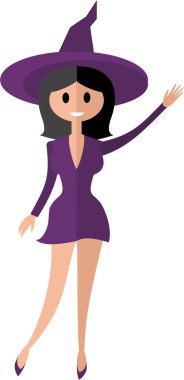 düz cadı, Cadılar Bayramı karakterler