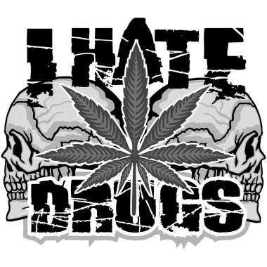 Rastafarian, grunge kafatası arması