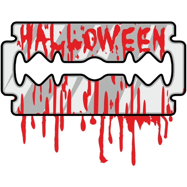 Lâmina sangrenta de Halloween — Vetor de Stock