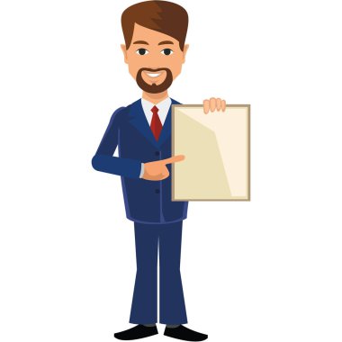 Düz iş adamı. iş takım elbiseli