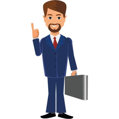 Düz iş adamı. iş takım elbiseli