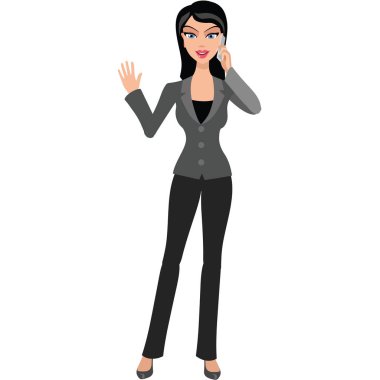 güzel iş kadını ile becerikli alet iş takım elbiseli