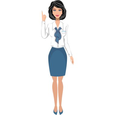 esmer güzel iş kadını ile el jest