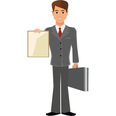 iş takım elbiseli düz bussinesmen