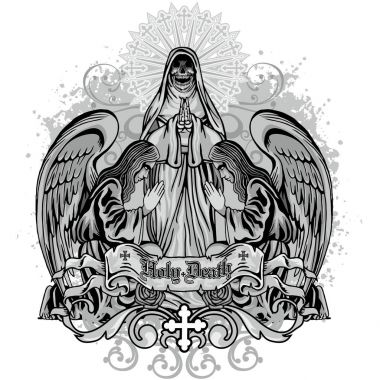  Grunge kafatası arması