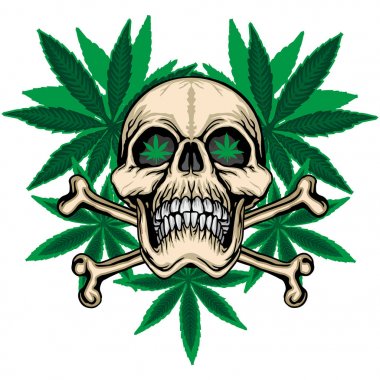  Grunge kafatası arması