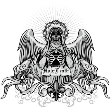  Grunge kafatası arması