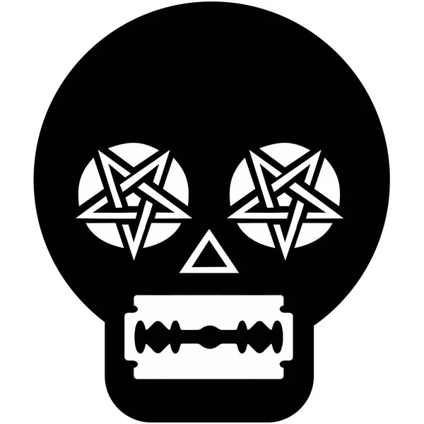 Grunge Totenkopf Wappen — Stockvektor