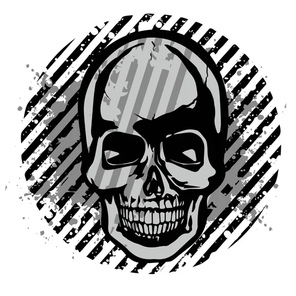 Grunge czaszki herbu — Wektor stockowy