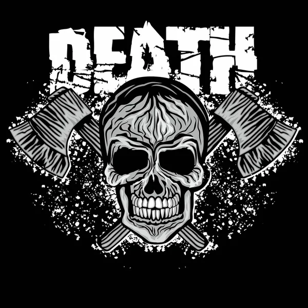 Grunge kafatası arması