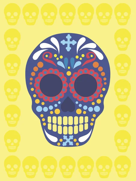 Vintage Meksika şeker kafatası