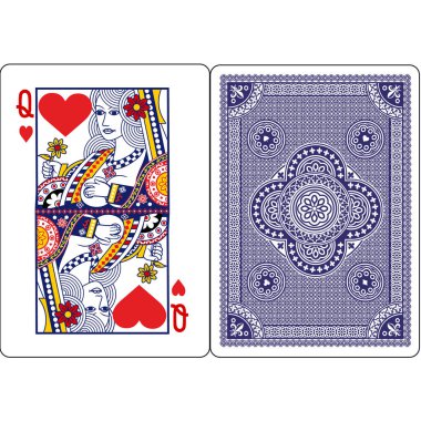 İskambil kağıdı, kupa kızı.