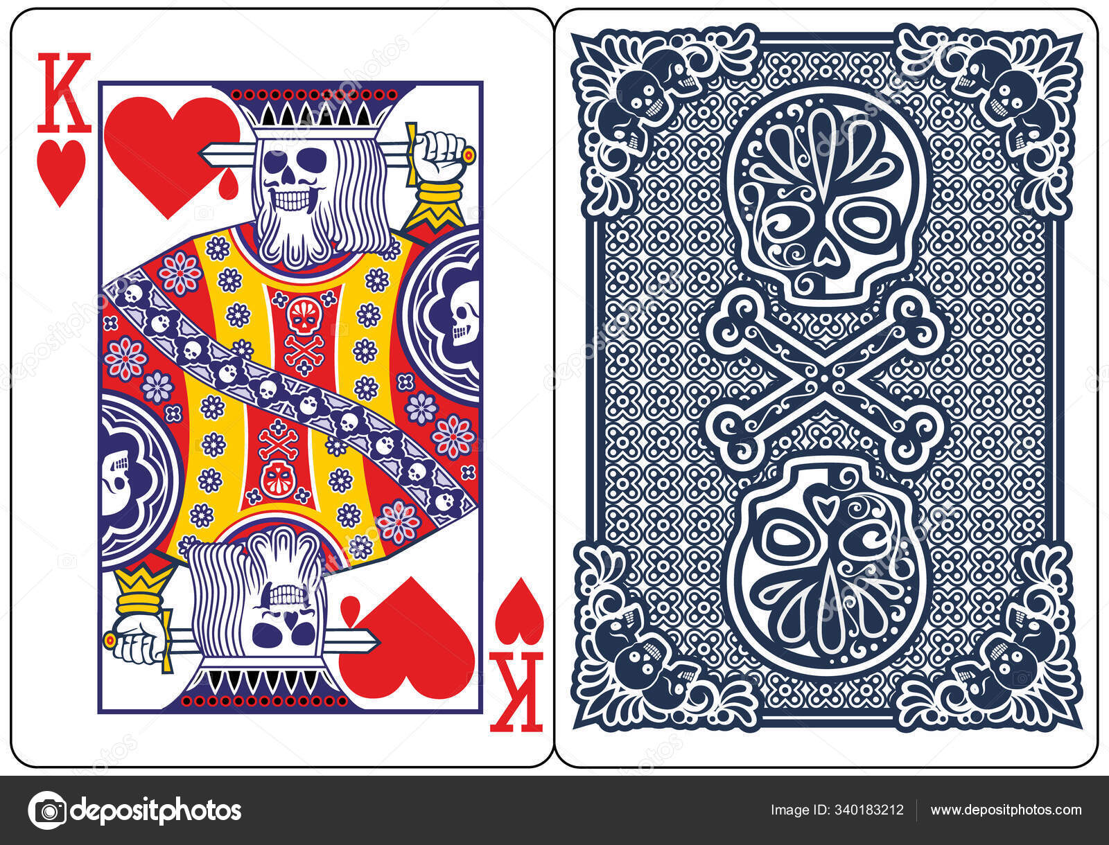 Gambling Elements Vintage Colorful Composition Stock Illustration -  Download Image Now - Playing Card, King Card, Queen Card - iStock