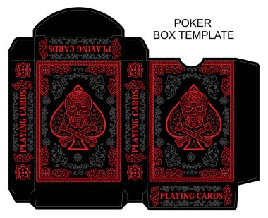 kutu şablonu, poker, oyun kartı