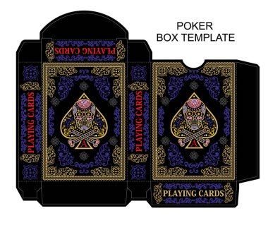 kutu şablonu, poker, oyun kartı