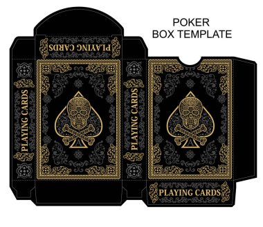 kutu şablonu, poker, oyun kartı