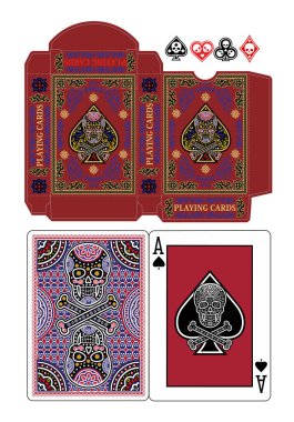 kutu şablonu, poker, oyun kartı