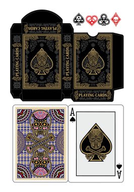 kutu şablonu, poker, oyun kartı