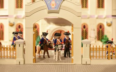 Fransa 'da oyun aracının güzel pozu