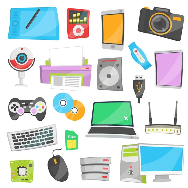 IT electronic devices and appliances — Stock Vector