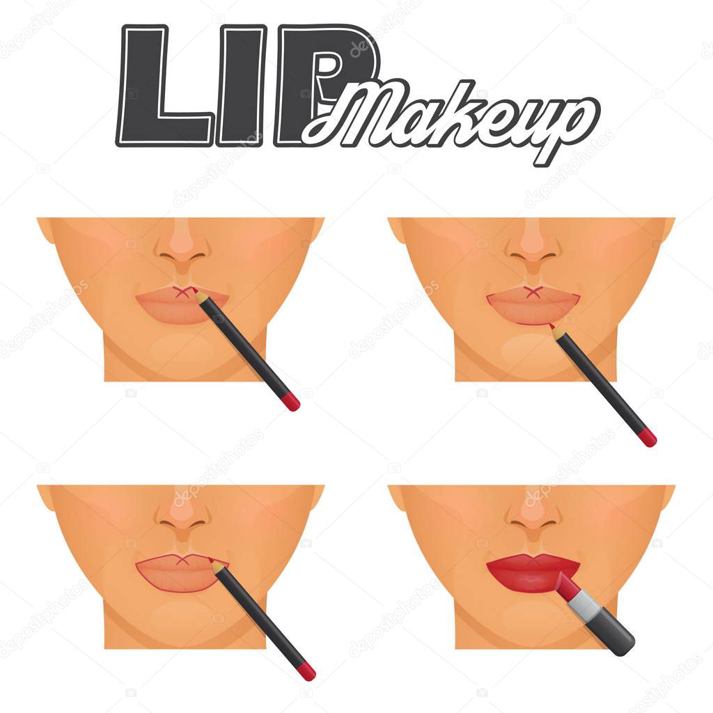 Perfect lips make-up tutorial