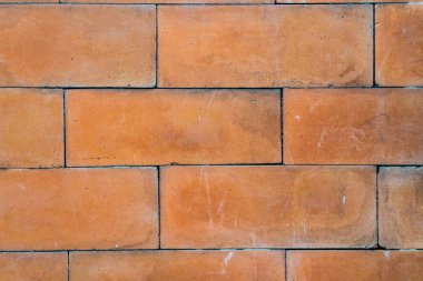Tuğla doku, turuncu tuğla duvar yüzey çimento dekorasyon.