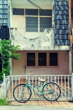 Sepet Parkı, Bisiklet vintage dekoratif tasarım f ile eski Bisiklet