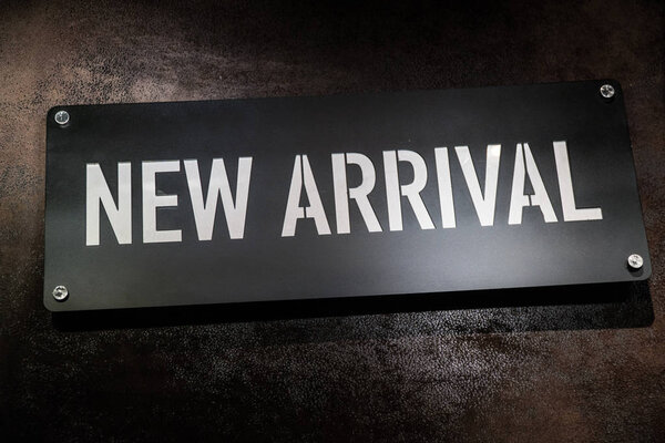 New Arrival label, new product show in front of store, new promotion information label and banner
.