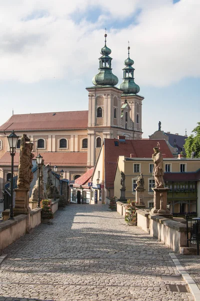 Kodzko Polska Czerwca 2017 Czteroprzęsłowy Zabytkowego Kamienia Gotycki Most Saint — Zdjęcie stockowe